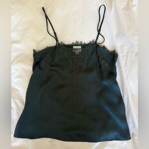 CAMI NYC green lace tank